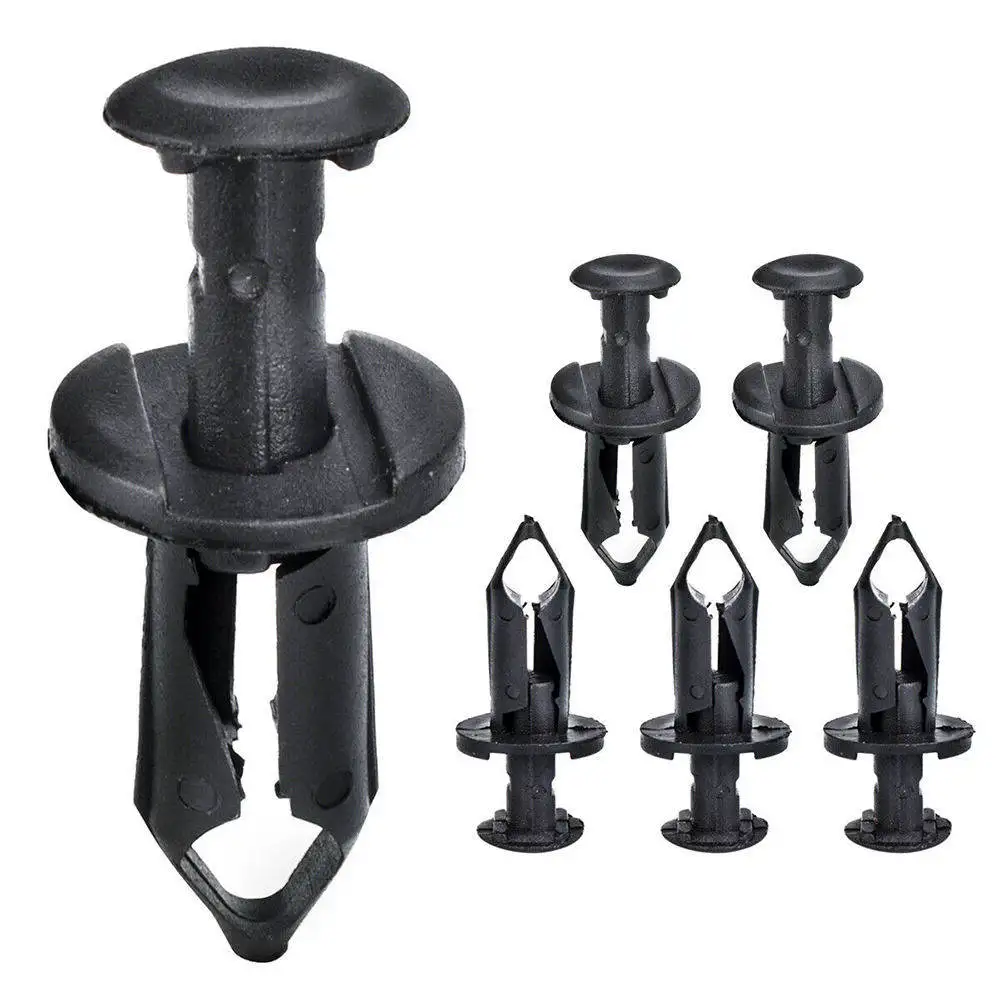 

100x ATV Fender Clips Fasteners Push Retainer Plastic For Honda Kawasaki Suzuki