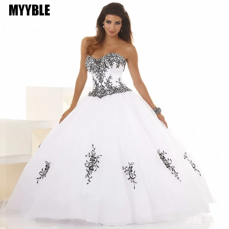 Дешевое бальное платье MYYBLE 2021 свадебные платья черно белый тюлевый корсет с