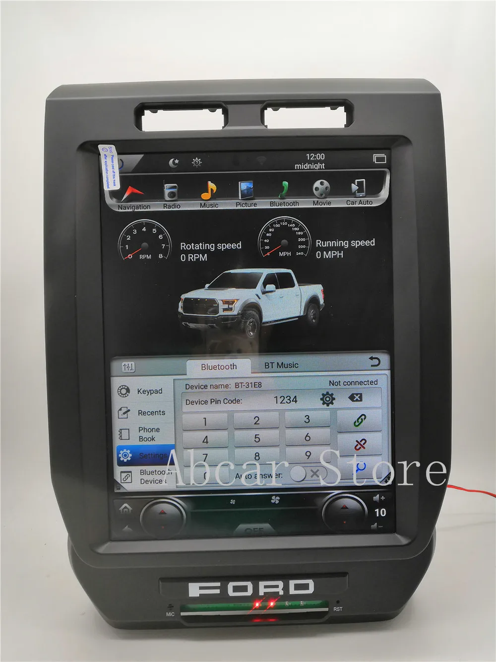 12,1 Tesla стиль Android 8,1 автомобильный dvd-плеер gps навигация для Ford F150- Мультимедиа Радио стерео PX6 carplay Авто ips