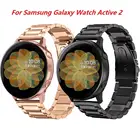 Ремешок из нержавеющей стали для наручных часов, быстросъемный браслет для SAMSUNG Galaxy Watch 42 46 мм GEAR S3 Active2 Classic, 18 мм 22 мм 20 мм 24 мм