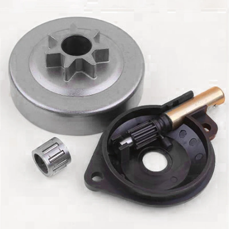 

325in 7t Pump Drive Kit Oil Bearing Cylinder Clutch For Husqvarna 240 240e 236 236e 235 235e Chainsaw Spare Parts Garden Tools