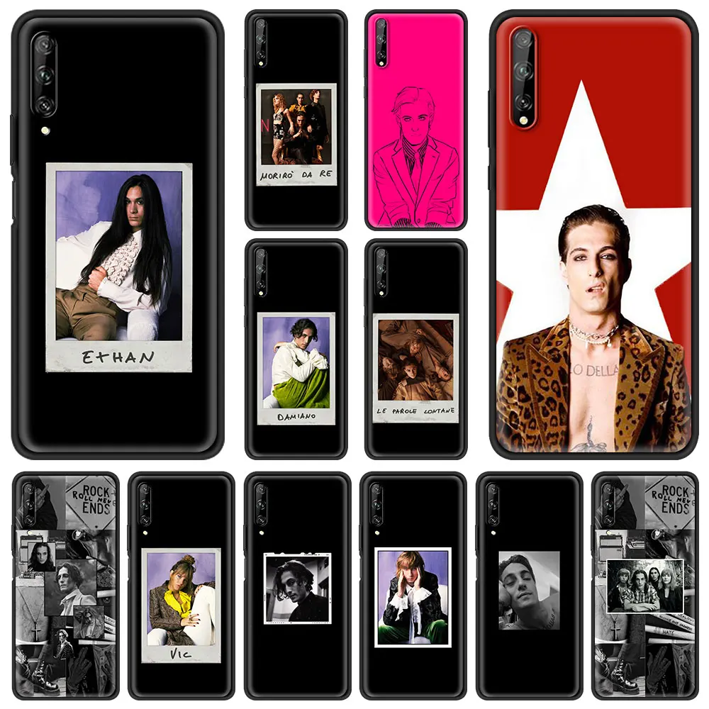 

Maneskin Damiano David Boy Phone Case For Huawei P30 Pro P40 Lite E P Smart Z Y6 Y7 2019 Soft Silicone Black Cover Couqe Funda