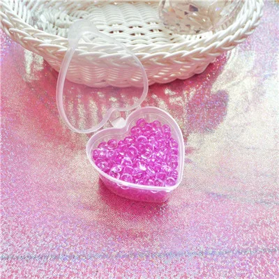 Rose bead and box В форме сердца, коробка для слизи, рыбные шарики для слимов, амулеты Lizun, сделай сам, Ploymer, глина, контейнеры для хранения, органайзер, шарики для коробки - Цвет: Rose bead and box