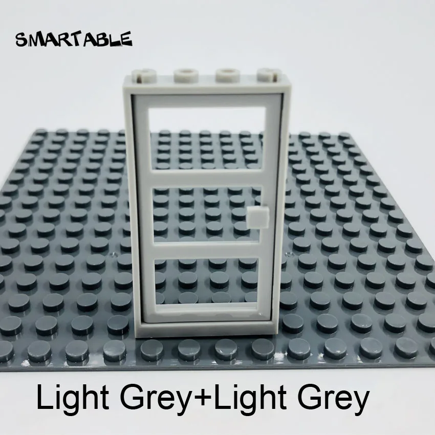 Smartable окно дверь рама 1x4x6 с 3 ПАНЕЛЯМИ строительные блоки MOC детали игрушки для