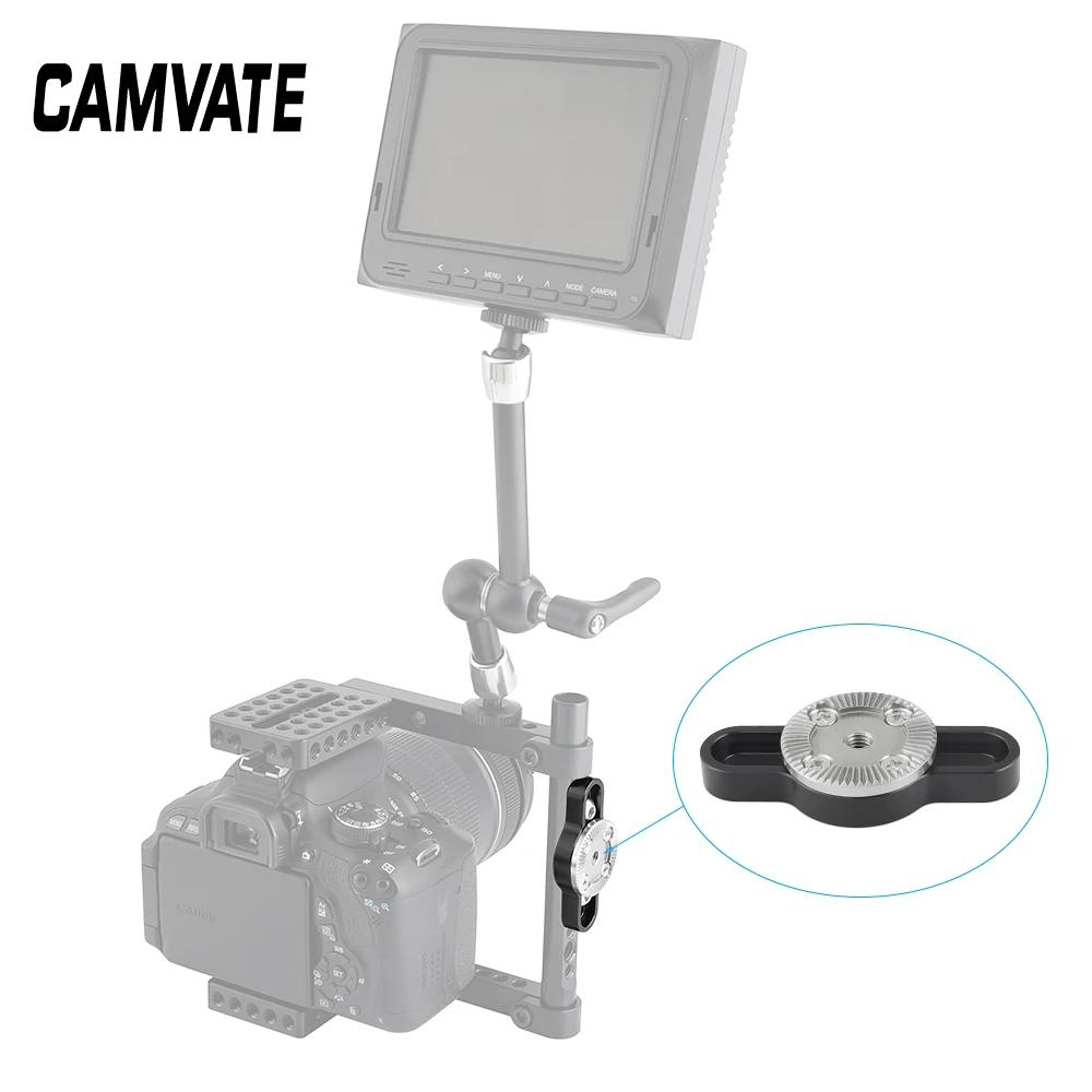 CAMVATE Стандартный ARRI Rosette соединительное крепление с M6 нитка и 1/4 &quot 20 резьбовые