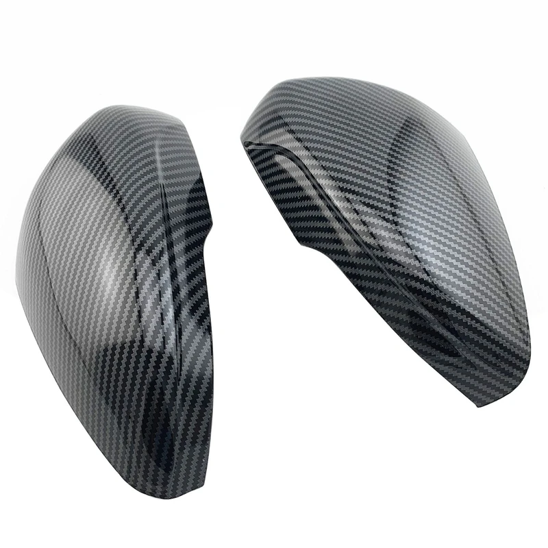 ABS углеродное волокно заднего вида Боковая дверь Зеркала Накладка для Ford Focus MK4 2019