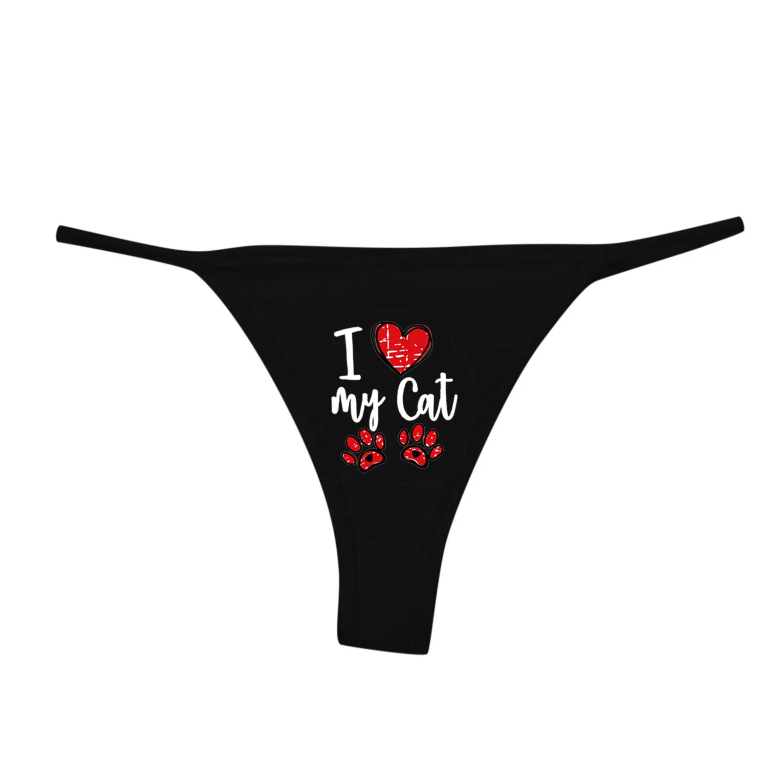 

Sexy Panties Women's Underwear Low Waist Funny Printing Sexy Lingerie G String Thongs Briefs Ladies Temptation Underpants T-back