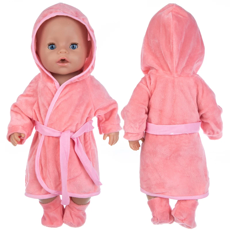 

Doll Clothes Accessories Pink Grapefruit Nightgown Clothes Fit 18 inch 40cm-43cm Born New Baby For For Baby Birthday Gift