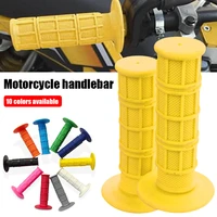 1pair universal 22mm motorcycle handlebar grip 78 inch soft silicone handle grip non slip handle cover for atv off road utv
