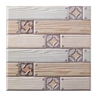 1 шт. 3D наклейка на плитку, ПВХ комнатная Настенная Наклейка s, скребок и Стик, брызгозащищенные Имитационные деревянные настенные панели, сделай сам, обои, кирпич