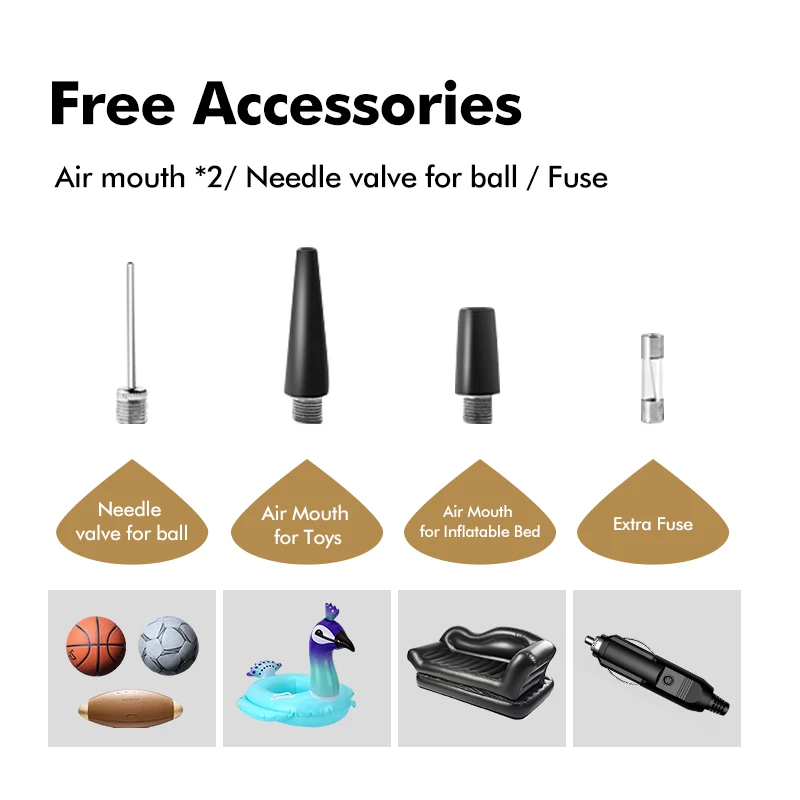 Мини автомобиль надувной насос 12V Портативный проводной цифровой воздушный