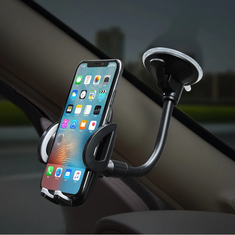 

ABS Material Smatphone Car Holder Dashboard Windshield Cell Phone Holder Mobile Phone Mount Stand