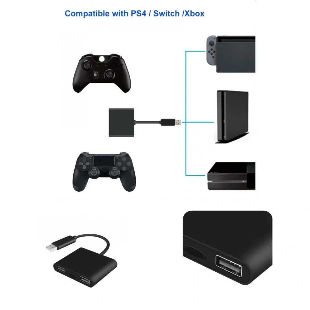 Переходник для мыши ABS проводной преобразователь практичный Plug Play