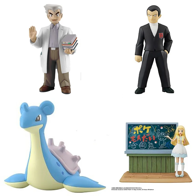 Фигурки героев Аниме Pokemon PB масштаб 1/20 SamuelOak Lapras Gyarados игрушки без коробки | Игрушки