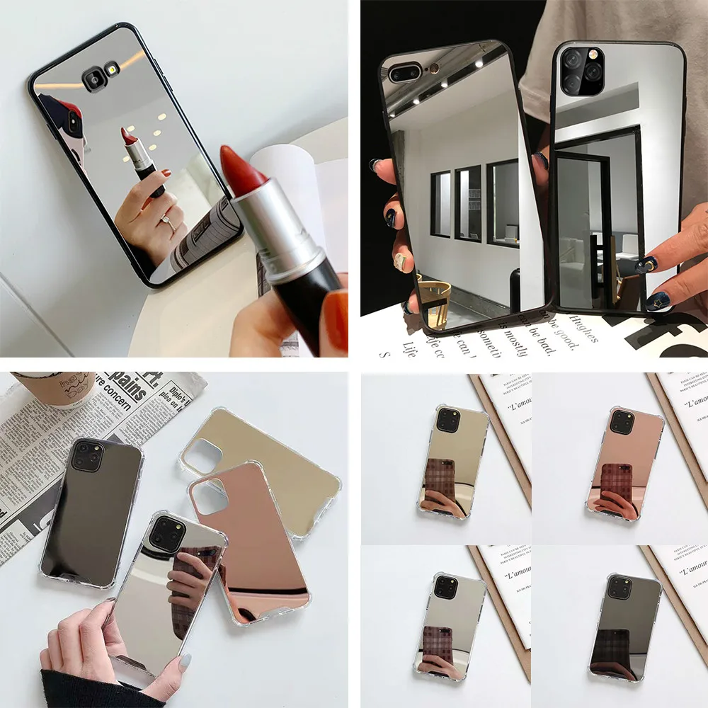 Full Mirror Soft TPU Case For iphone 11 Pro Max Luxury Plating Cover 7 8 6 6S Plus X XR XS phone Cases Coque |