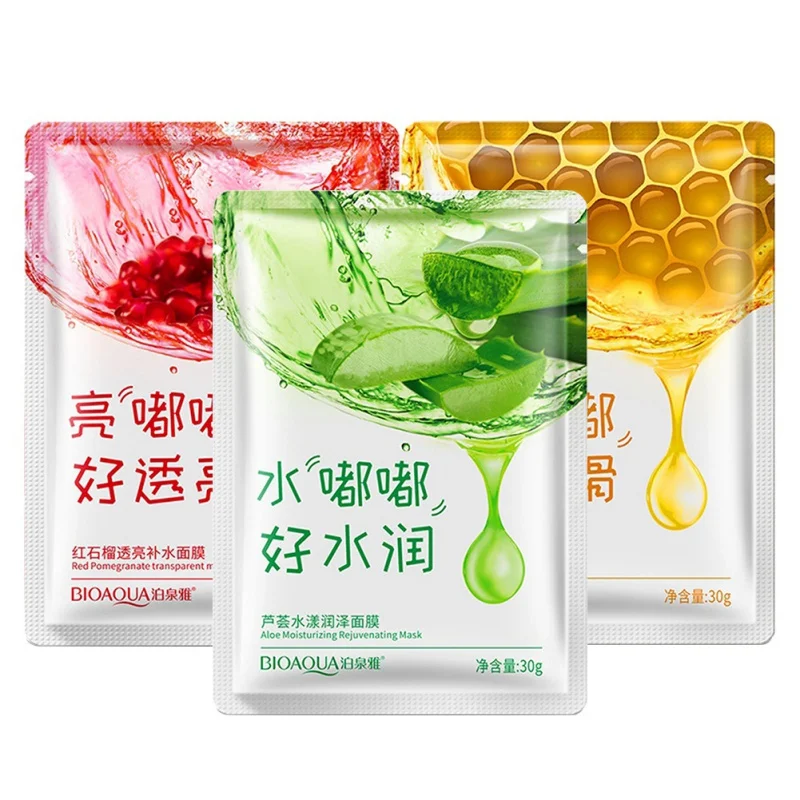 Алоэ Вера/красная гранатовая/медовая коллагеновая маска против старения