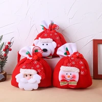 christmas gift bag cute christmas gift bag drawstring candy bag tote bag holiday party decoration bags