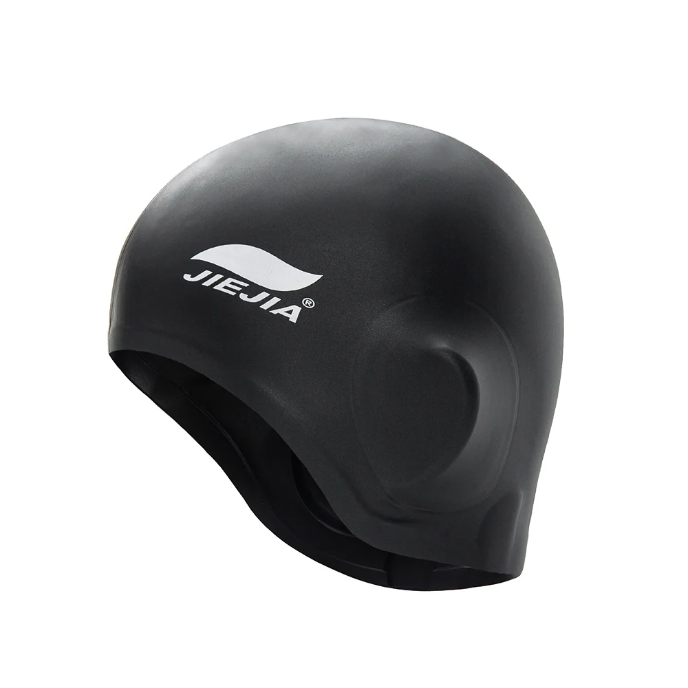 Силиконовая Водонепроницаемая шапка для плавания с защитой ушей мужчин и