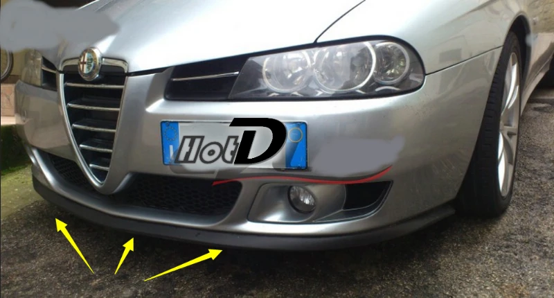 Дефлектор губ бампера для Alfa Romeo 166 AR передняя юбка спойлера ДЛЯ вентиляторов