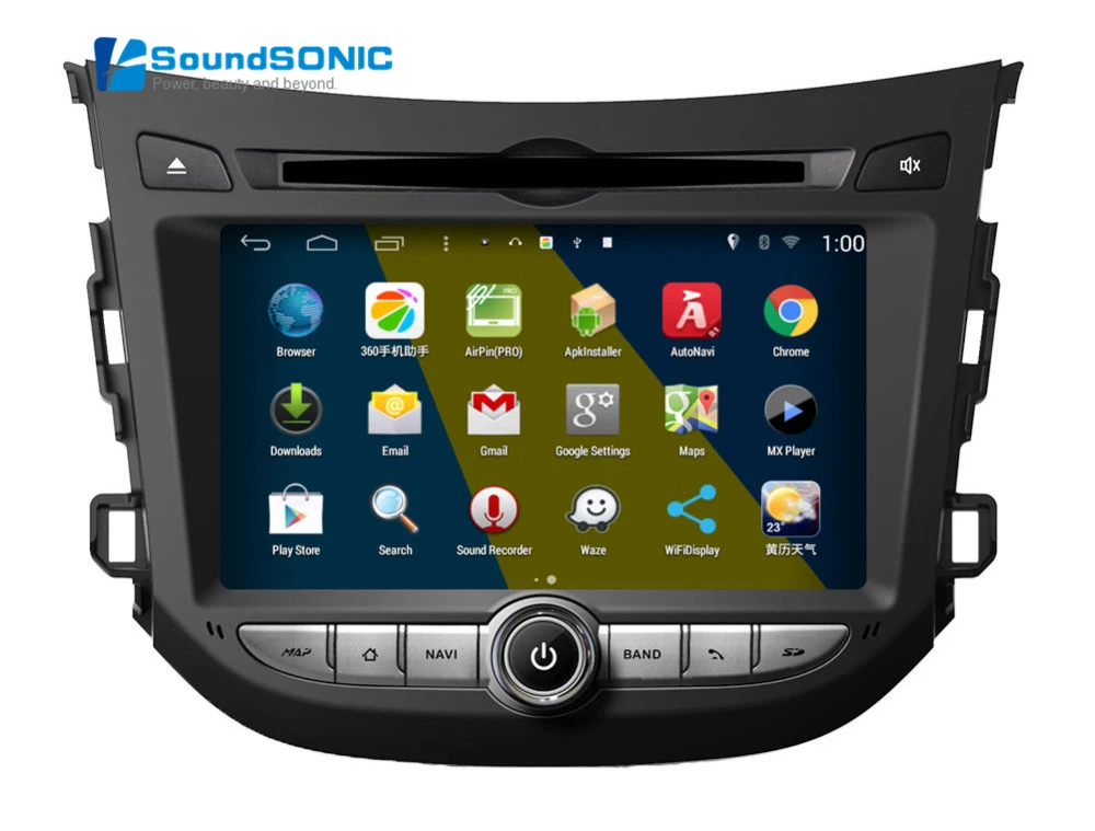 Автомагнитола для Hyundai HB20 мультимедийная система на Android 4.4.4 с сенсорным экраном