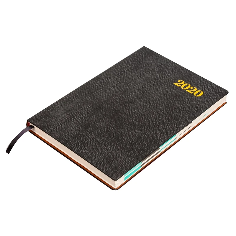 Calendar Cover Diary Notebook Pure Color Pocket DIY Weekly Schedule Planner |