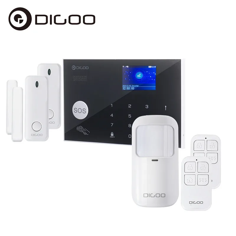 Система охранной сигнализации DIGOO беспроводная Wi Fi GSM с автоматическим