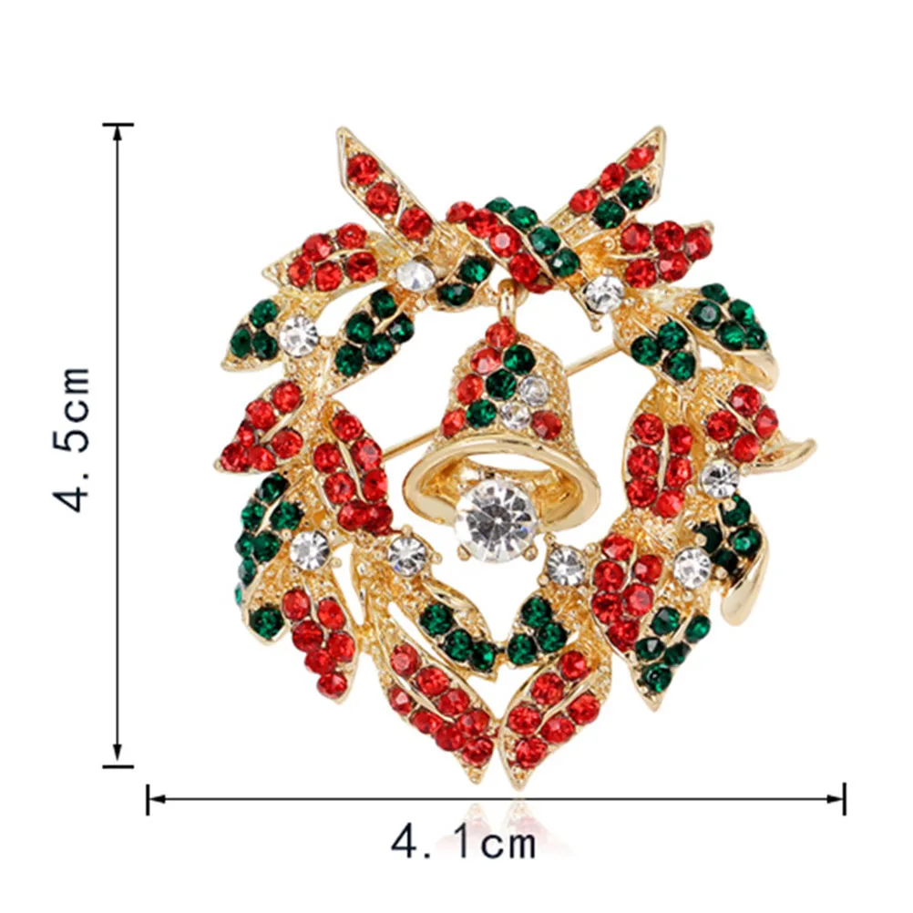 

Beautiful Fashion Santa Pins Brooches Enamel Cartoon Red Hat Merry Christmas Brooch Party Christmas Gifts