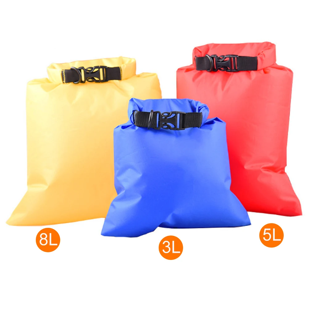 

3pcs/set Storage Bags Mobile Phone 3/5/8L Waterproof Outdoor Drift Surfing Bags Swimming Portable Outdoor Elements