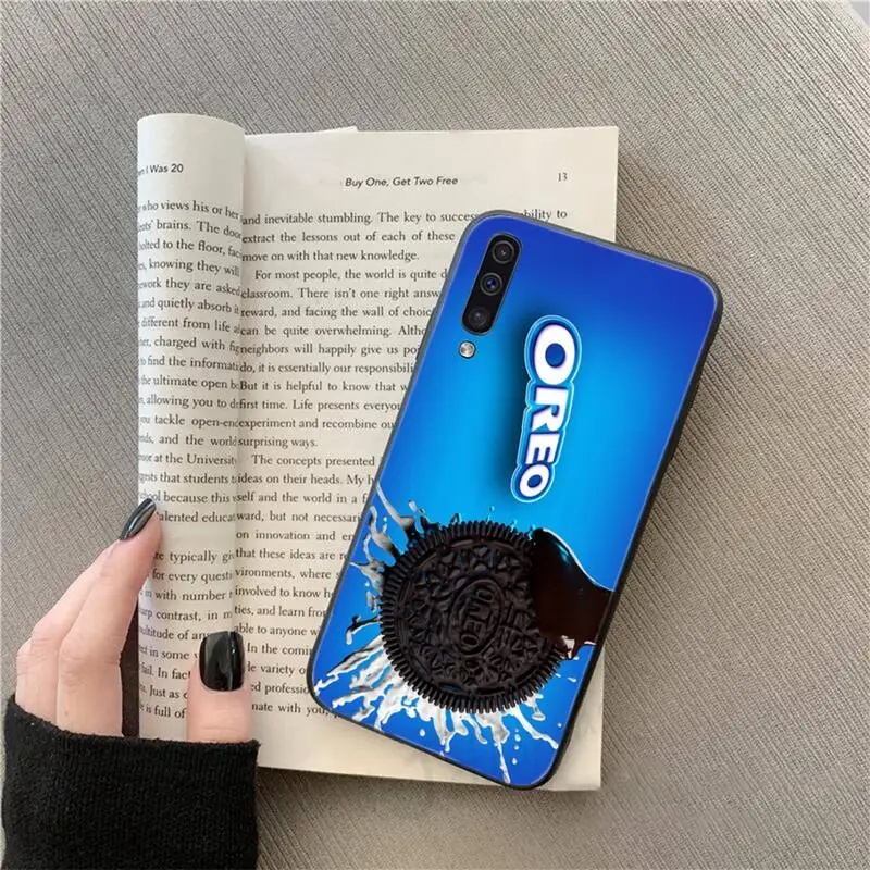 

Milk biscuits oreo Phone Case For Samsung galaxy S 9 10 20 A 10 21 30 31 40 50 51 71 s note 20 j 4 2018 plus