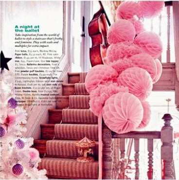 Babyshower lampion вечерние декоративные бумажные фонари с шаром в виде сот 5 шт. 6 дюймов