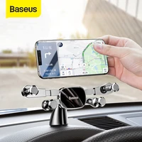 baseus car phone holder for iphone samsung gravity mount holder stand dashboard car holder for huawei xiaomi mobile phone holder