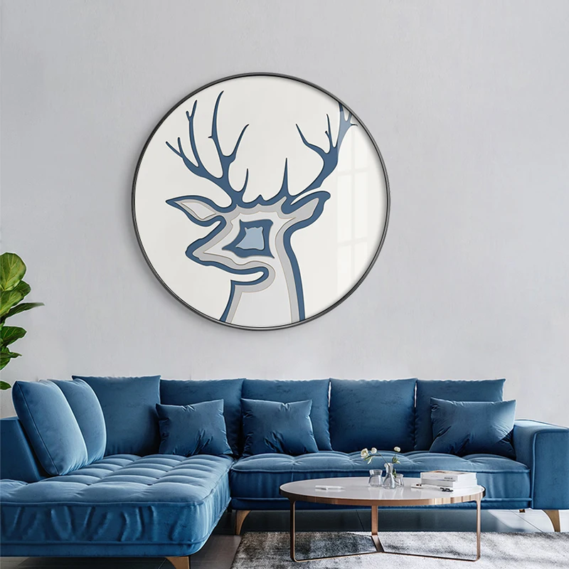 

Modern Abstract Animal Deer Canvas Poster Print Scandinavian Wall Art Home Decor Painting Nordic Living Room Decoration Pictures