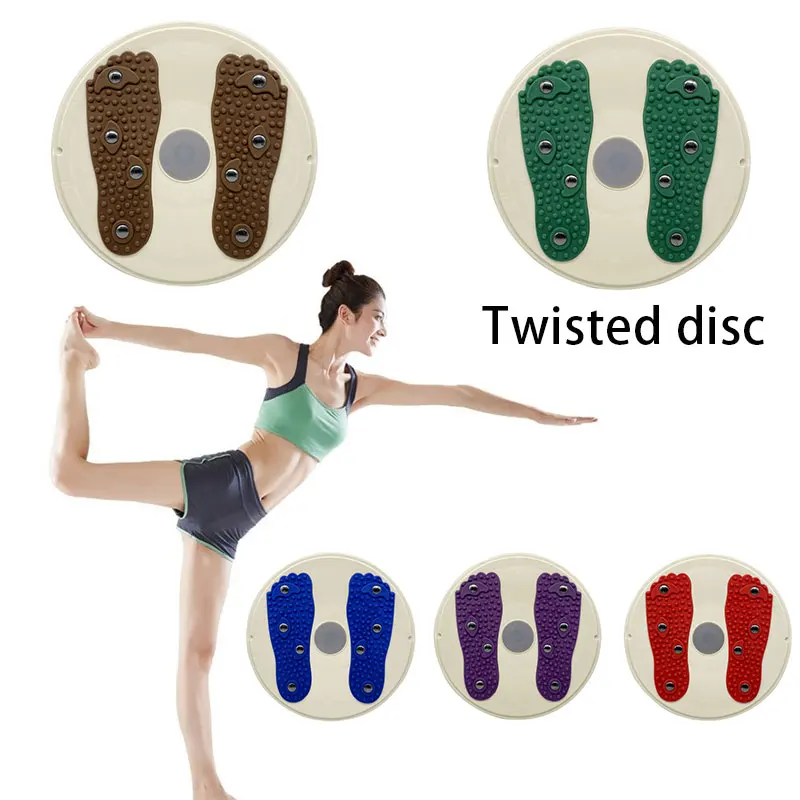 

2021 Upgrade Thickening Rubberized Twisted Waist Disk Fitness Twisting Machine Abdomen Massage Turntable Magnet Hot Sale