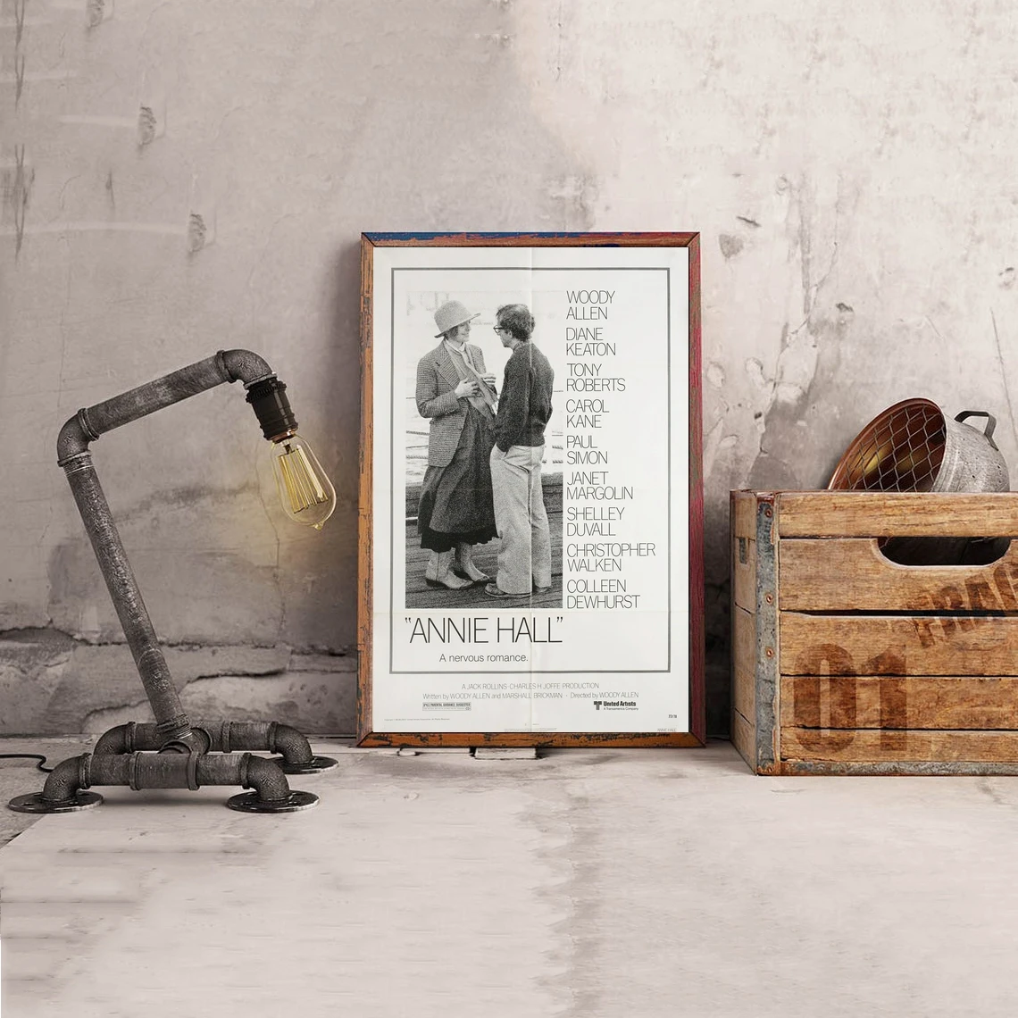 

Annie Hall 1977 Movie Poster Classic Vintage Retro Canvas Print Art Poster Wall Painting Home Decoration