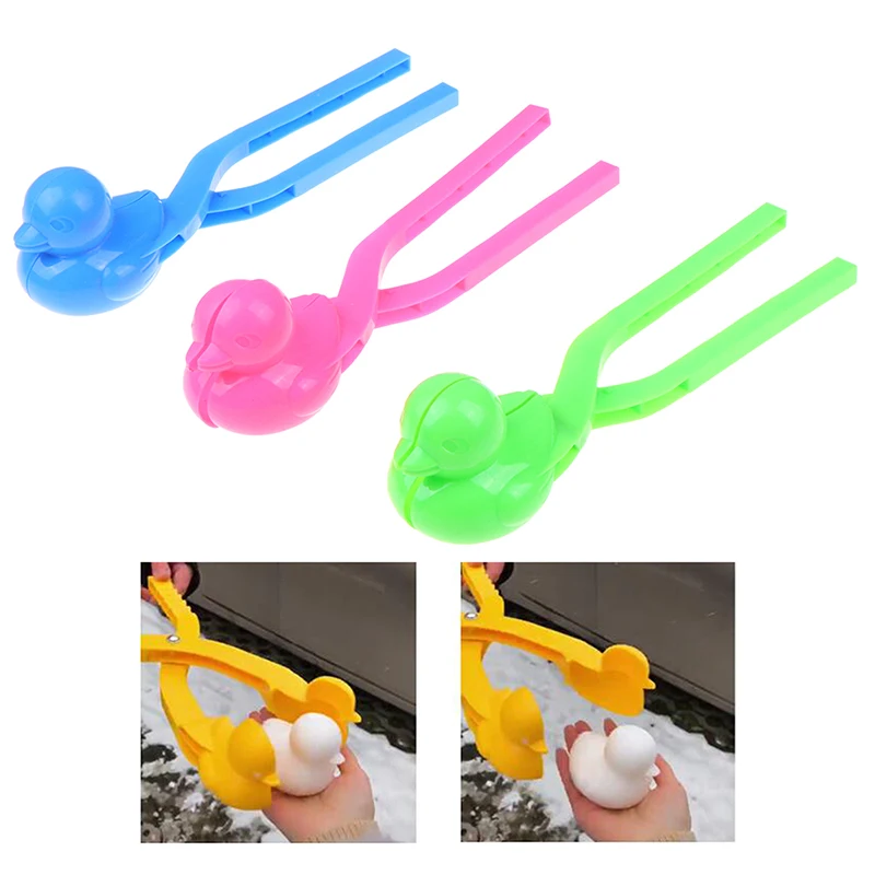 

Children Outdoor Winter Snow Sand Mold Tool Creative Outdoor Fun & Sports Cartoon Lovely Duck Shaped Snowball Maker Clip