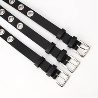 ladies atmospheric eye belt fashion hollow decorative belt with jeans personality punk style pu belt