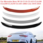 Автомобильный Стайлинг, заднее крыло, спойлер для багажника Mercedes Benz W118 C118 CLA35 CLA180 CLA200 CLA250 CLA45 AMG Line 2019-2024