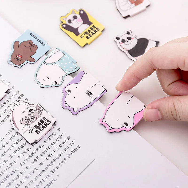 4 шт./компл. Kawaii Cat лапы магнитные закладки для книг маркер страницы канцелярские принадлежности для школьных канцелярских товаров для студентов