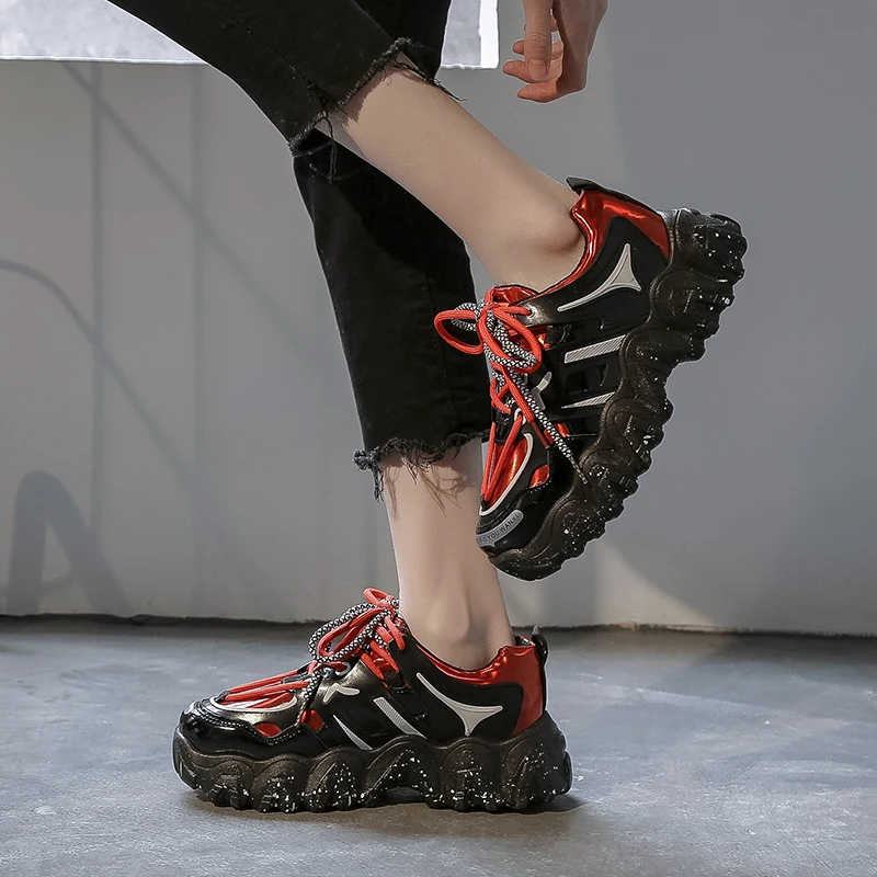 Spring New Women Running Shoes Chunky Wild Sneakers Casual Platform Female Fashion Luxury Designers Woman | Спорт и развлечения