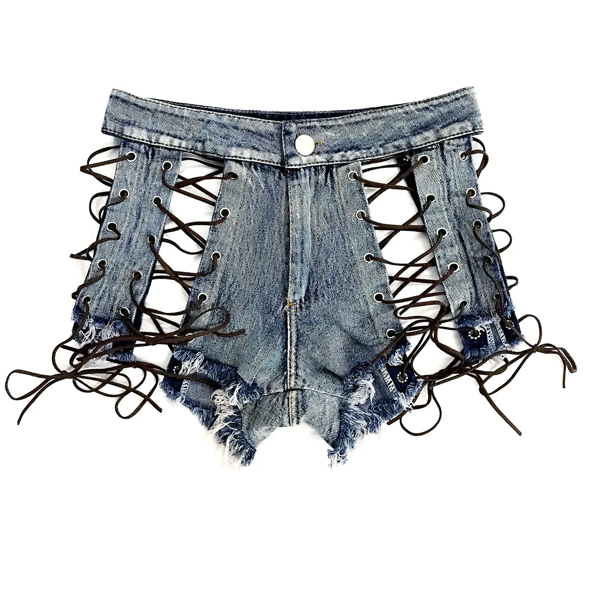 New summer Beach Pants Sexy denim Shorts hot Pants sexy ripped jeans women  high waisted jeans skinny