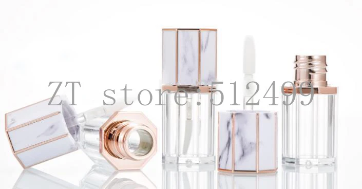 5 мл пустой прозрачный мраморный косметический блеск для губ глянцевый