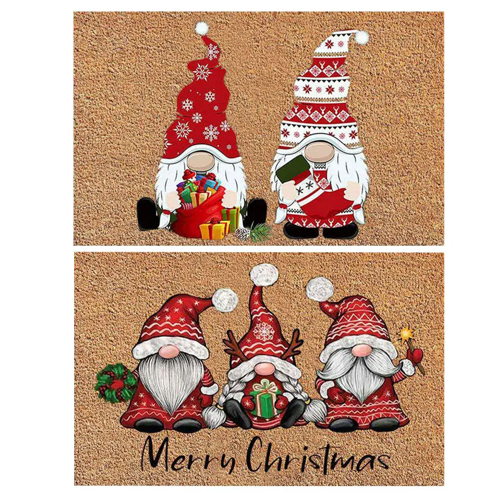 

Christmas Mat Santa Doormat Ornament Pendant Merry Christmas Decor for Home Bathroom Kitchen Beddroom Home Decor 40*60cm