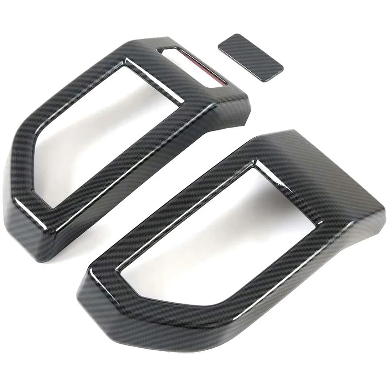 

for Ford F150 2015-2020 Car Side A/C Air Conditioner Vent Cover Trim Frame Interior Accessories Carbon Fiber Grain