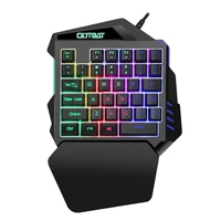 g94 one handed gaming keyboard rgb backlit portable mini gaming keypad ergonomic game controller for pc ps4 xbox gamer