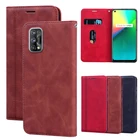 Чехол-книжка для OPPO Realme 7, X7 Pro, кожа, магнитный