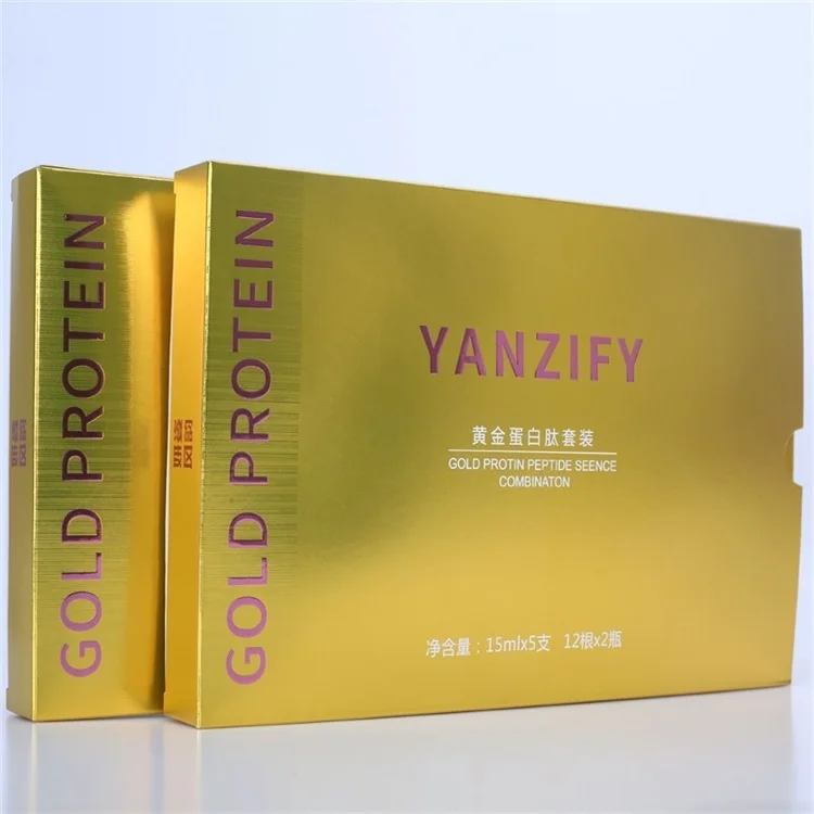 Горячая продажа золотой Протеин Пептид эссенция коллагена шелковой нитью для
