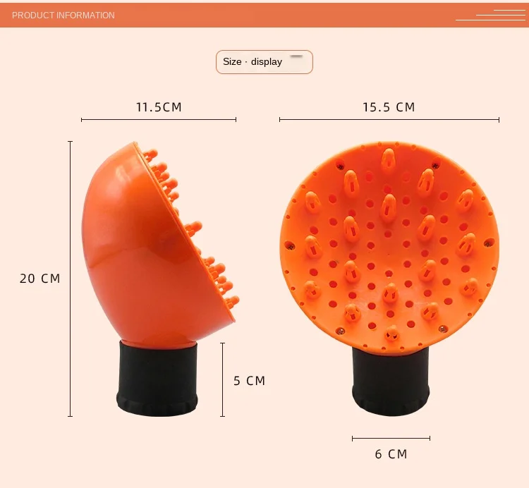 

Travel Size Universal Hair Care Blow Diffuser With Finger For Hair Dryer