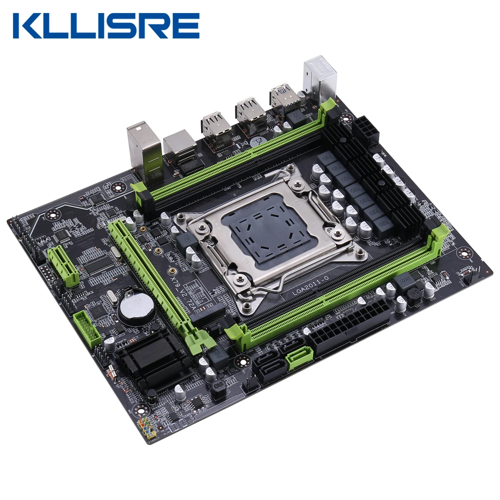 Материнская плата Kllisre X79 чип USB3.0 LGA2011 Mini-ATX combos E5 2620 V2 CPU 4 шт. x ГБ = 16 Гб DDR3 1333 МГц ECC