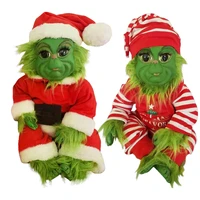 grinch doll cute christmas stuffed plush toy xmas gifts for kids home decoration in stock new year 2022