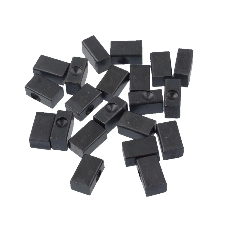 6 stücke elektrische gitarre tremolo brücke string sattel klemme druck schloss string einfügen eisen block für elektrische gitarre